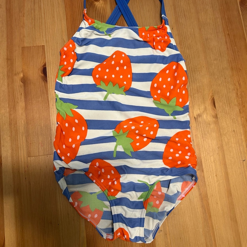 Doen Blue and Orange Kids Swim One Piece